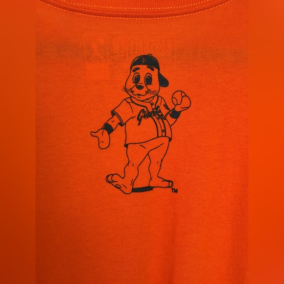 Bold Orange Graphic Tee with Pocket San Francisco Giants - Picture 6 of 7